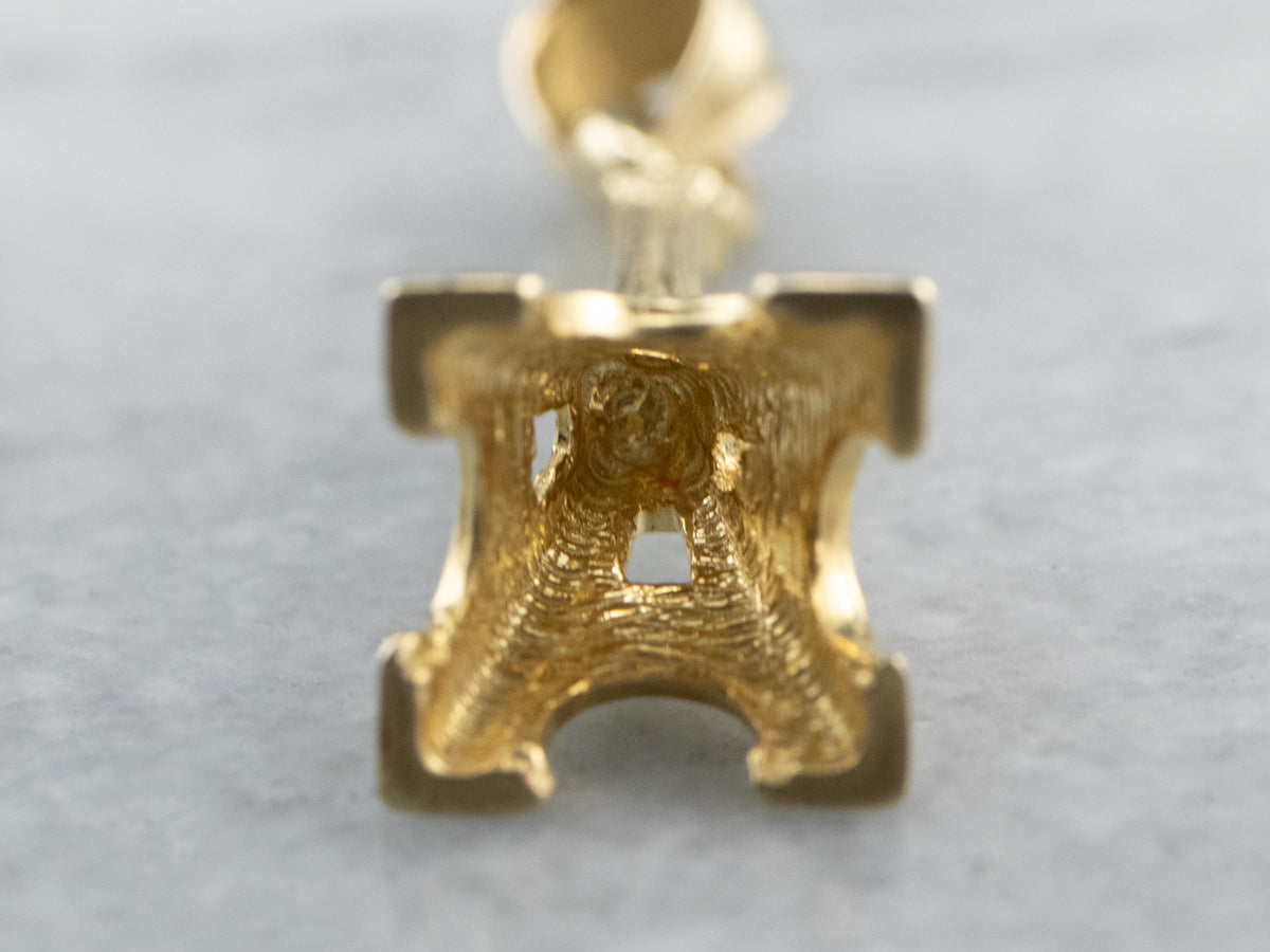Large Gold Eiffel Tower Pendant