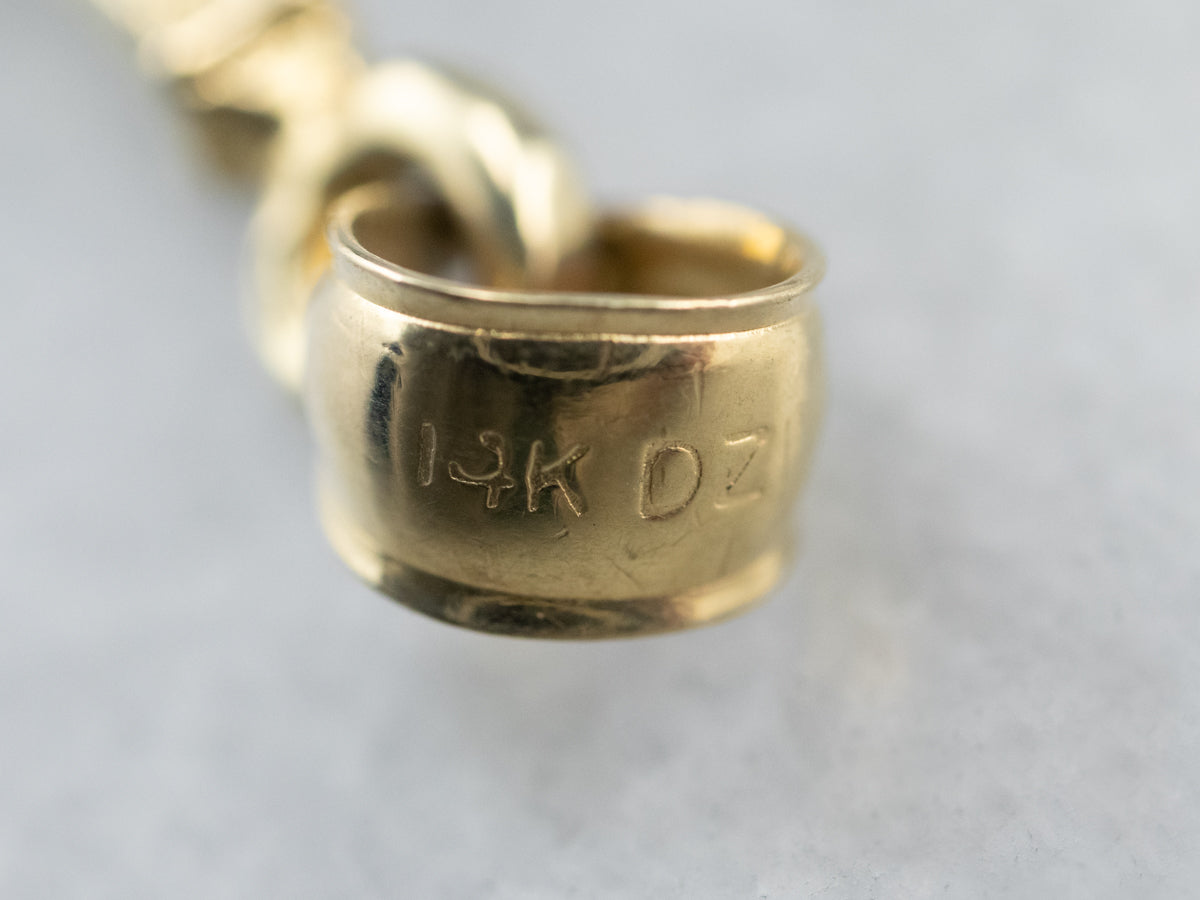 Large Gold Eiffel Tower Pendant