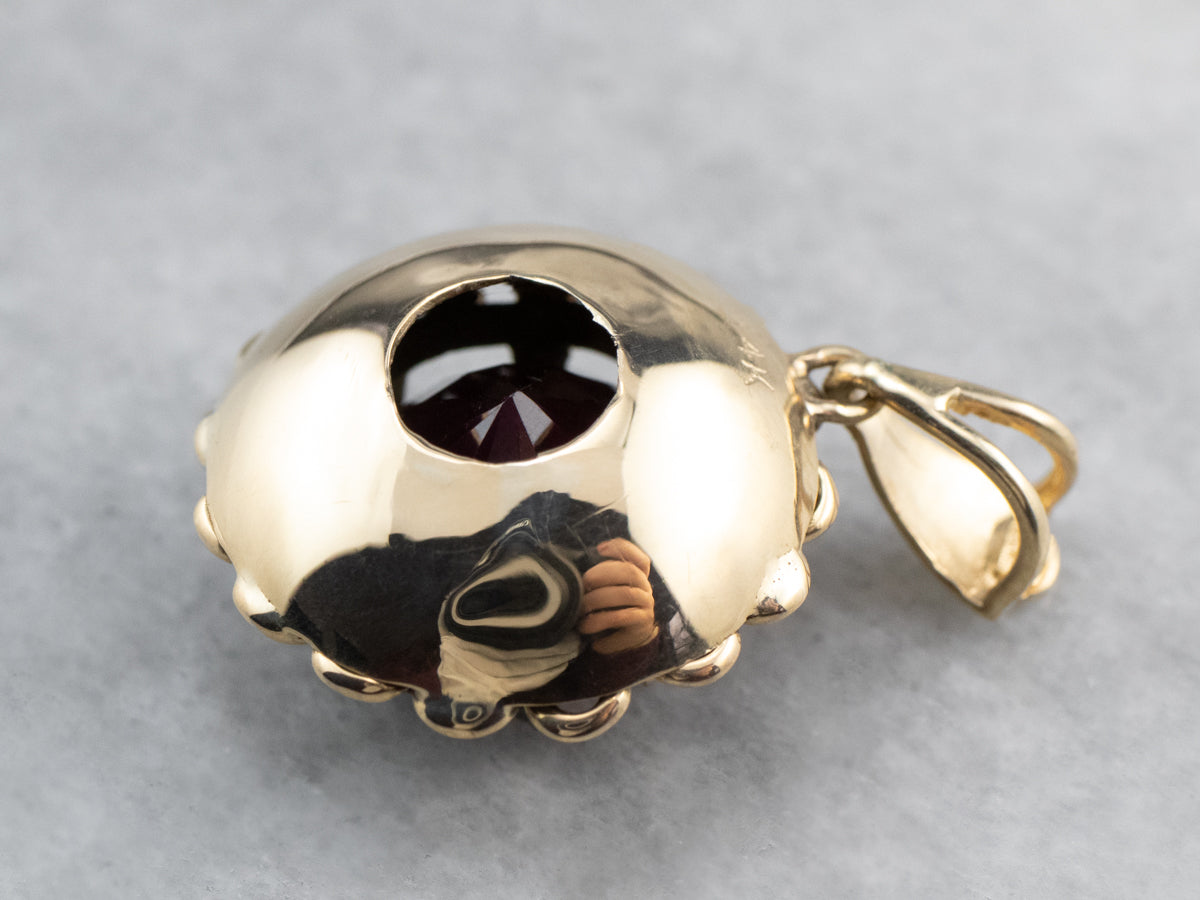Vintage Rhodolite Garnet Pendant