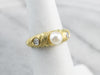 Nautical Pearl and Diamond Ring