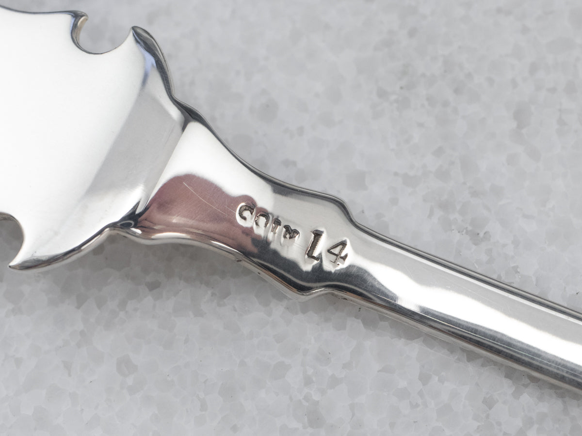 Antique Coin Silver Butter Knife