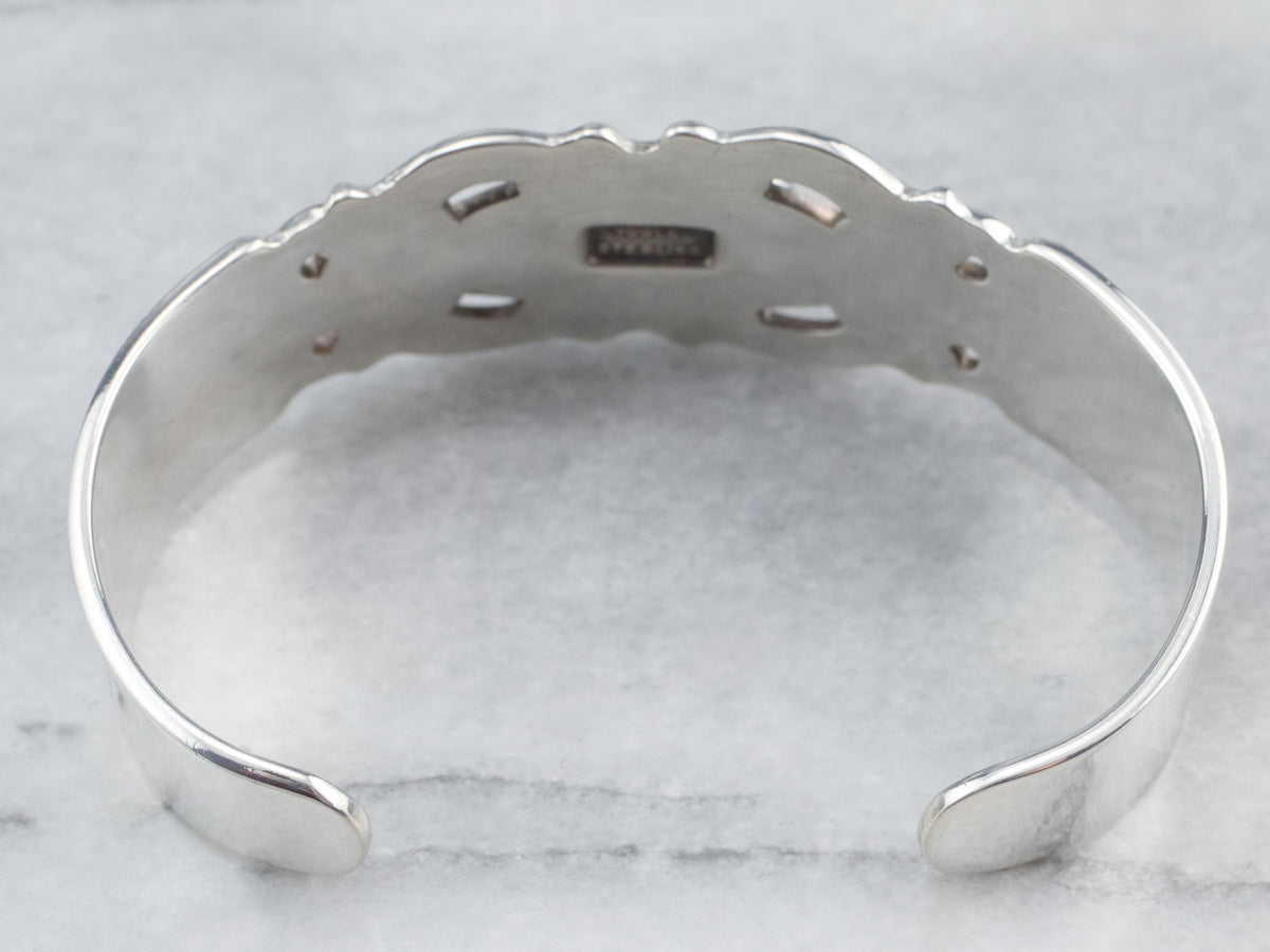 Towel Sterling Silver Tigers Eye Cuff Bracelet