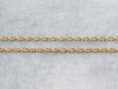 18K Gold Rope Twist Chain