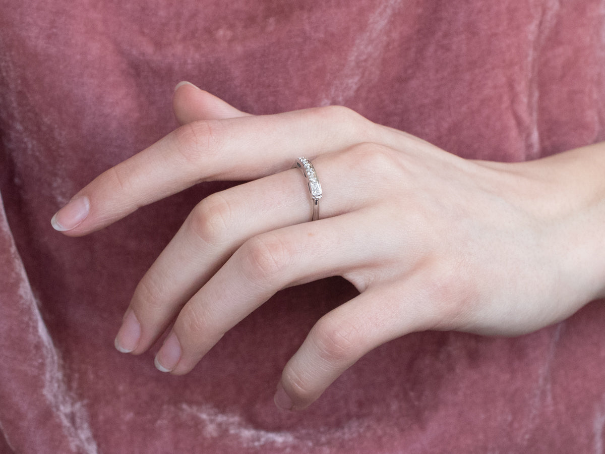 Platinum Diamond Wedding Band