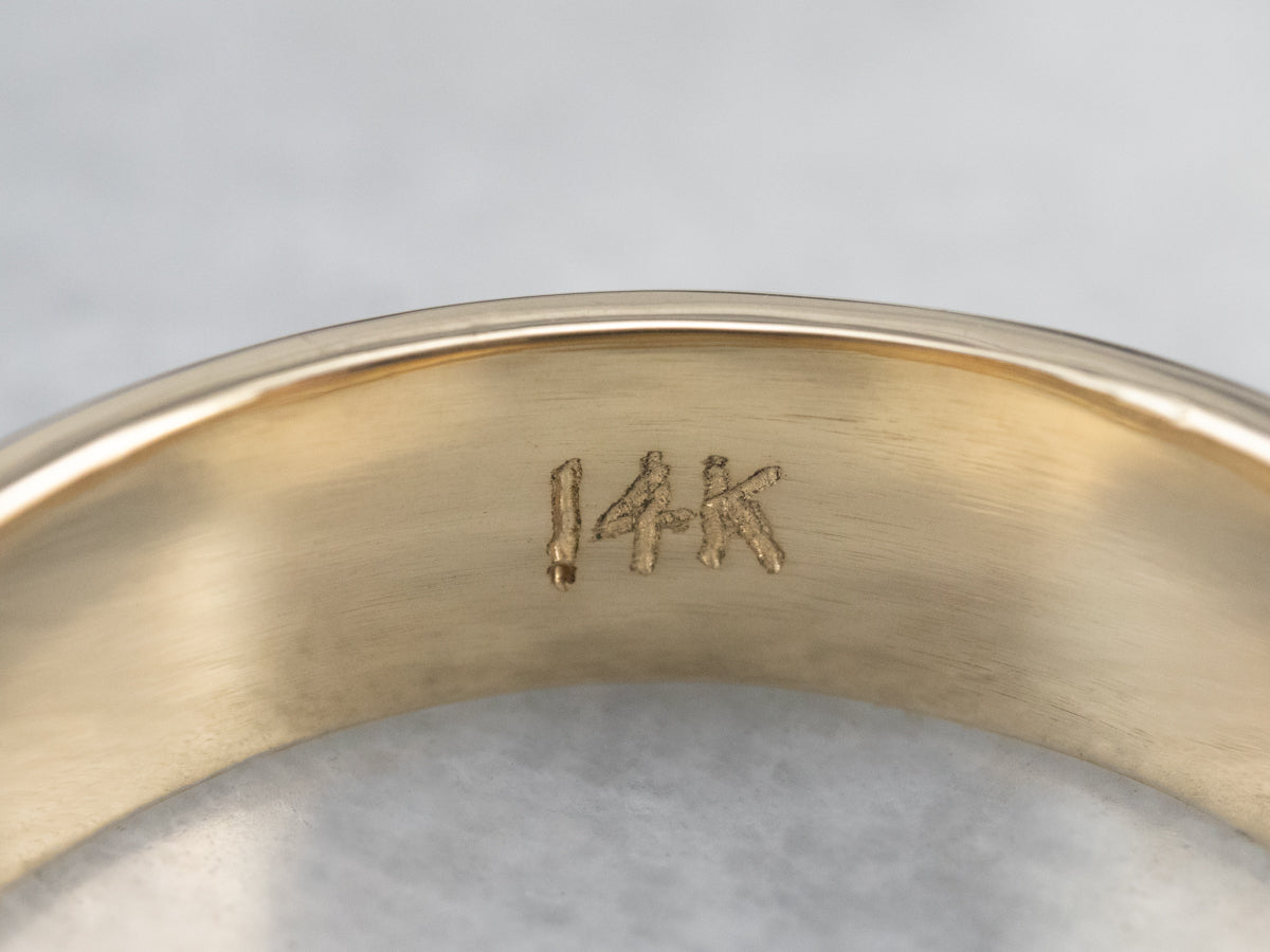 Vintage Gold Braided Pattern Band