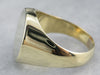 Plain 14K Green Gold Signet Ring