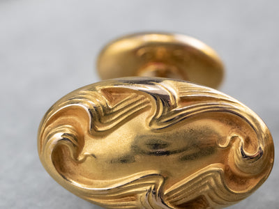 Antique Bloomed Gold Cufflinks