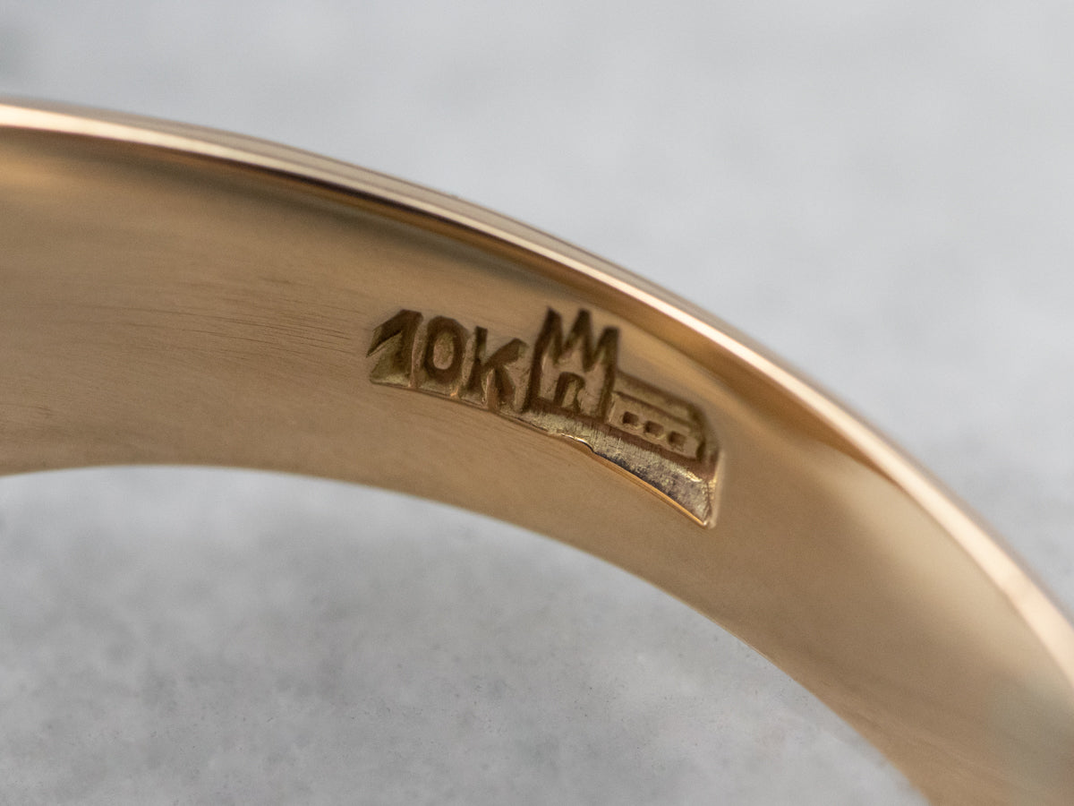 Vintage 10K Gold Men's Signet Ring