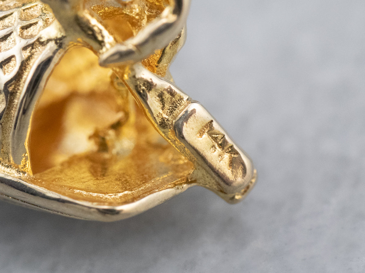 Vintage Gold River Boat Charm