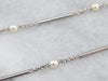 Art Deco Tiffany & Co Pearl Platinum Watch Chain