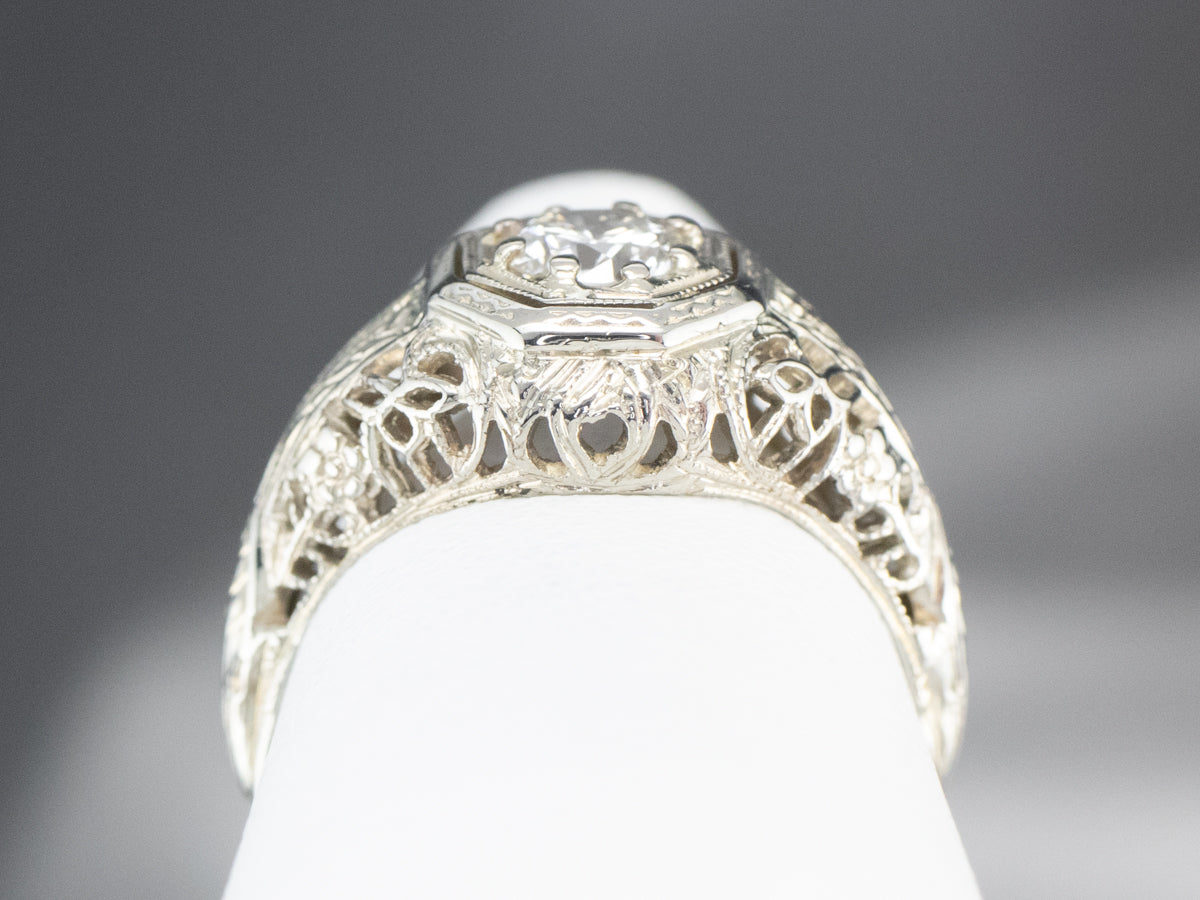 Art Deco Diamond Solitaire Ring