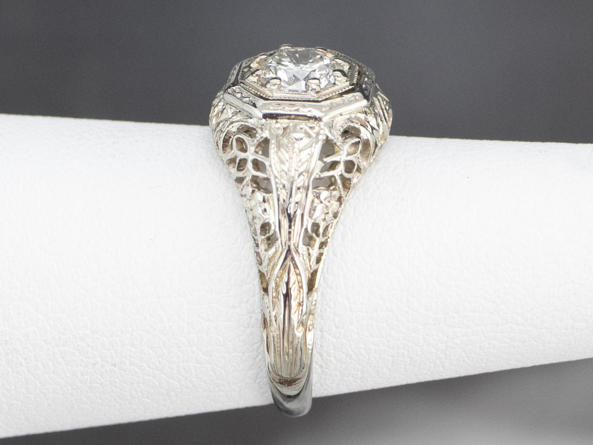 Art Deco Diamond Solitaire Ring