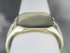 Bold Green Gold Vintage Signet Ring