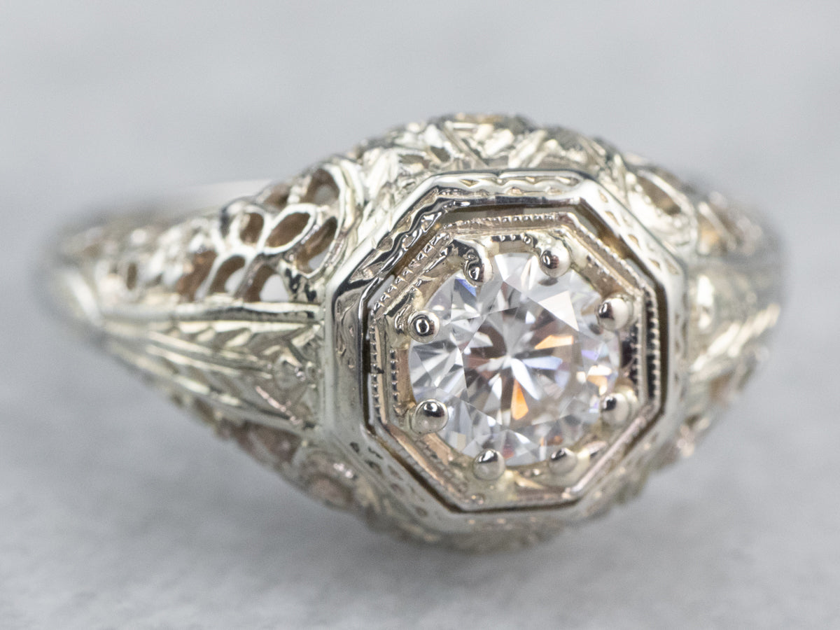 Art Deco Diamond Solitaire Ring
