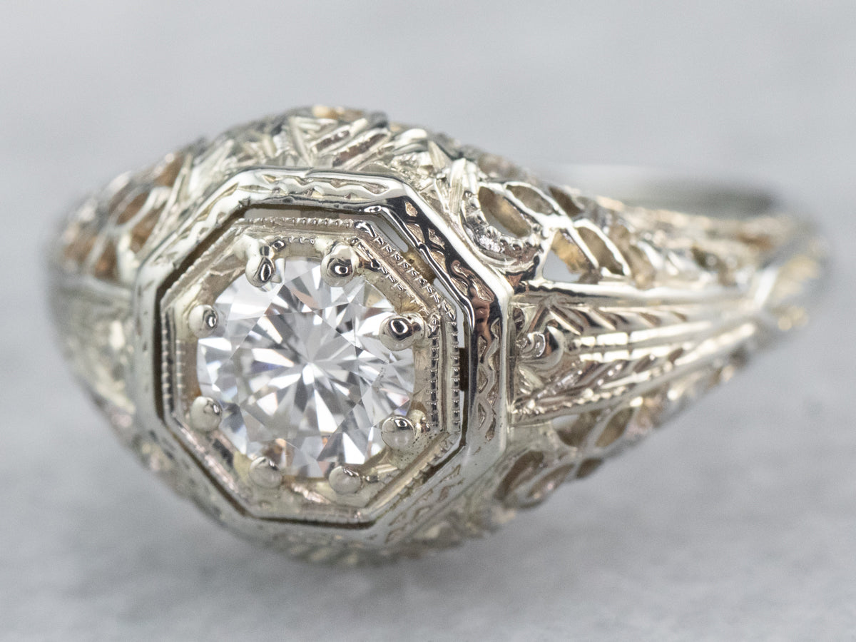 Art Deco Diamond Solitaire Ring