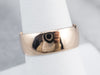 Antique Rose Gold Wide Wedding Band Ring