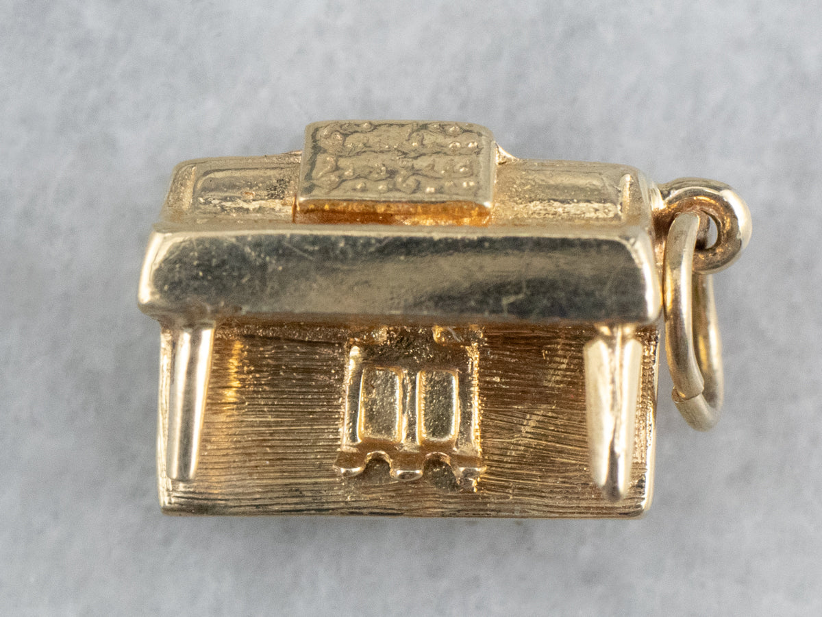 14K Gold Piano Charm