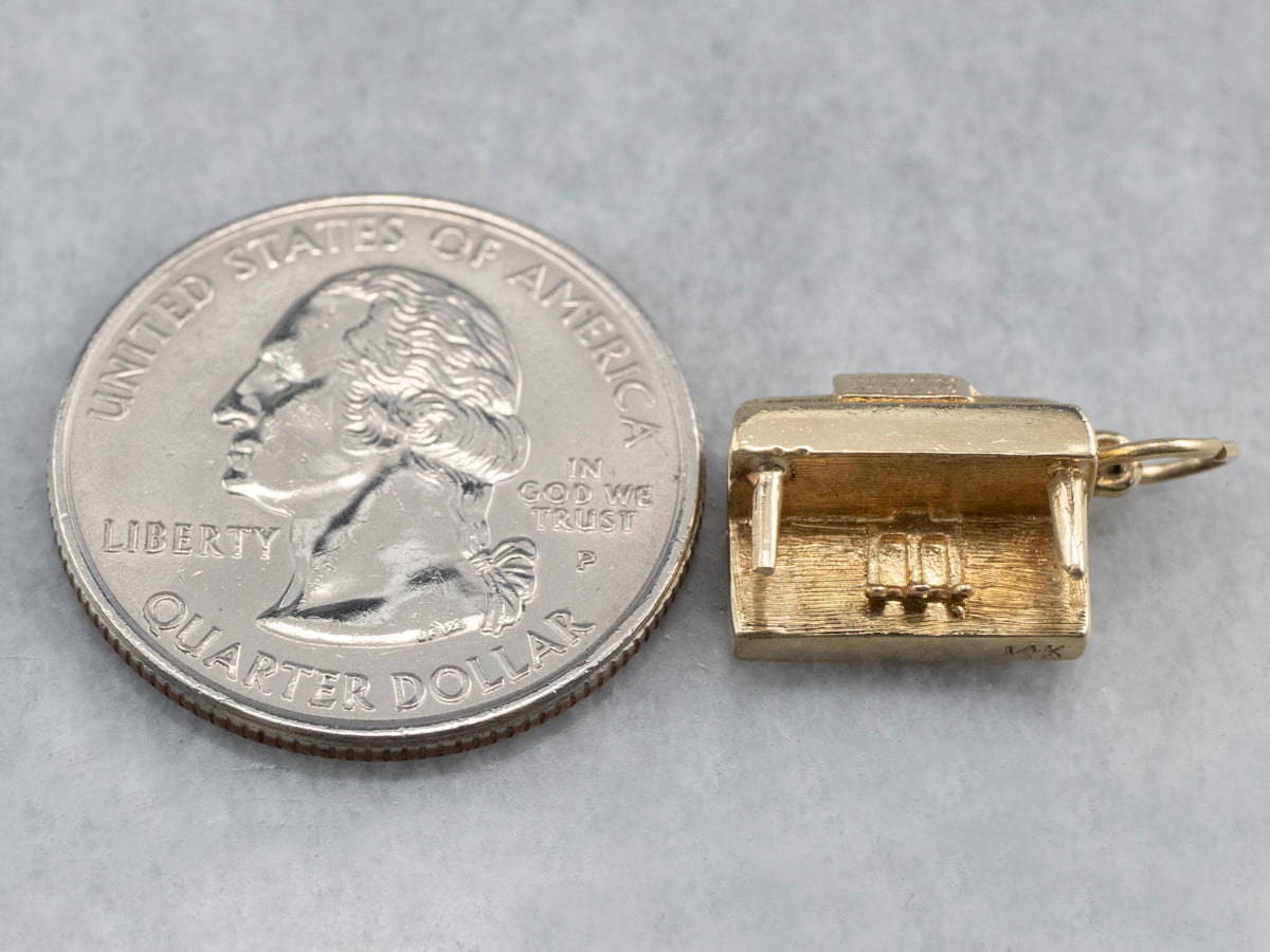 14K Gold Piano Charm