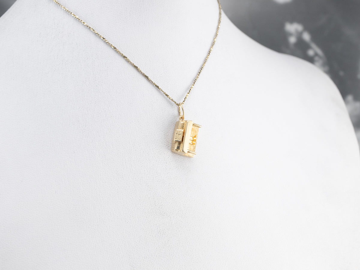 14K Gold Piano Charm