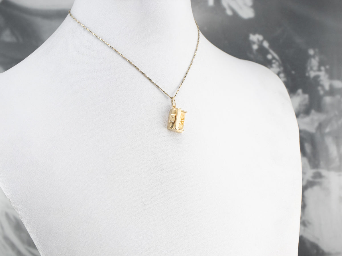 14K Gold Piano Charm