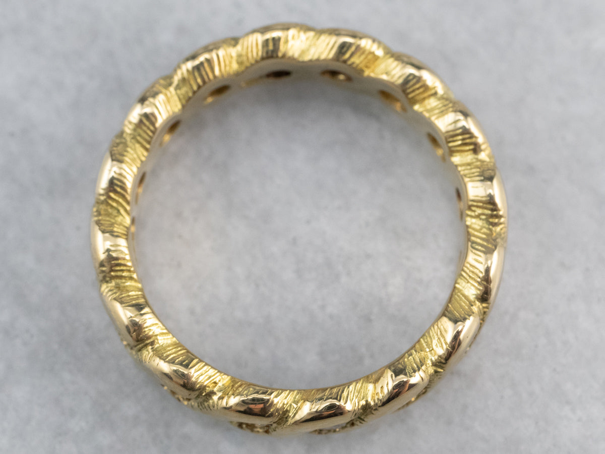 Twisting Diamond Eternity Band