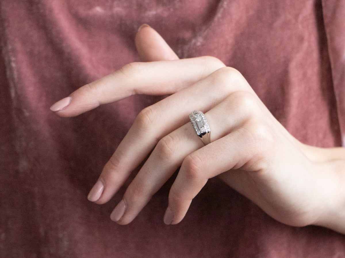 White Gold Diamond Anniversary Band