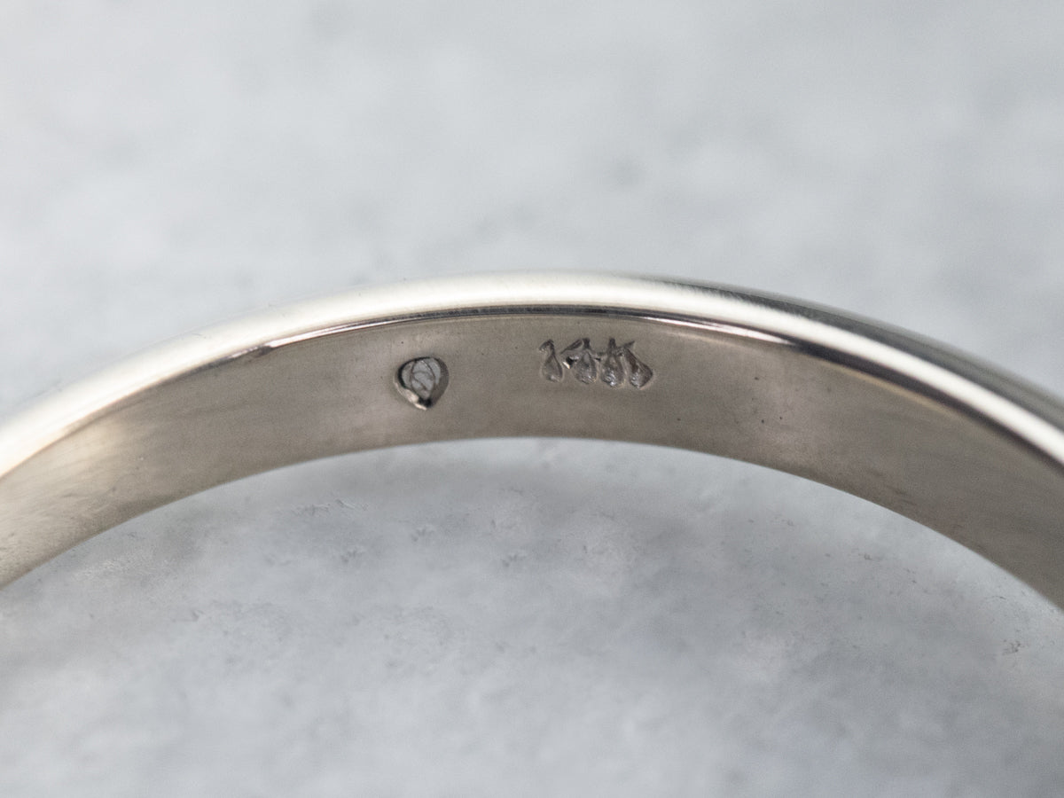 White Gold Princess Cut Diamond Engagement Ring