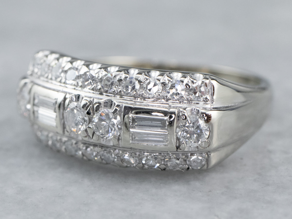 White Gold Diamond Anniversary Band