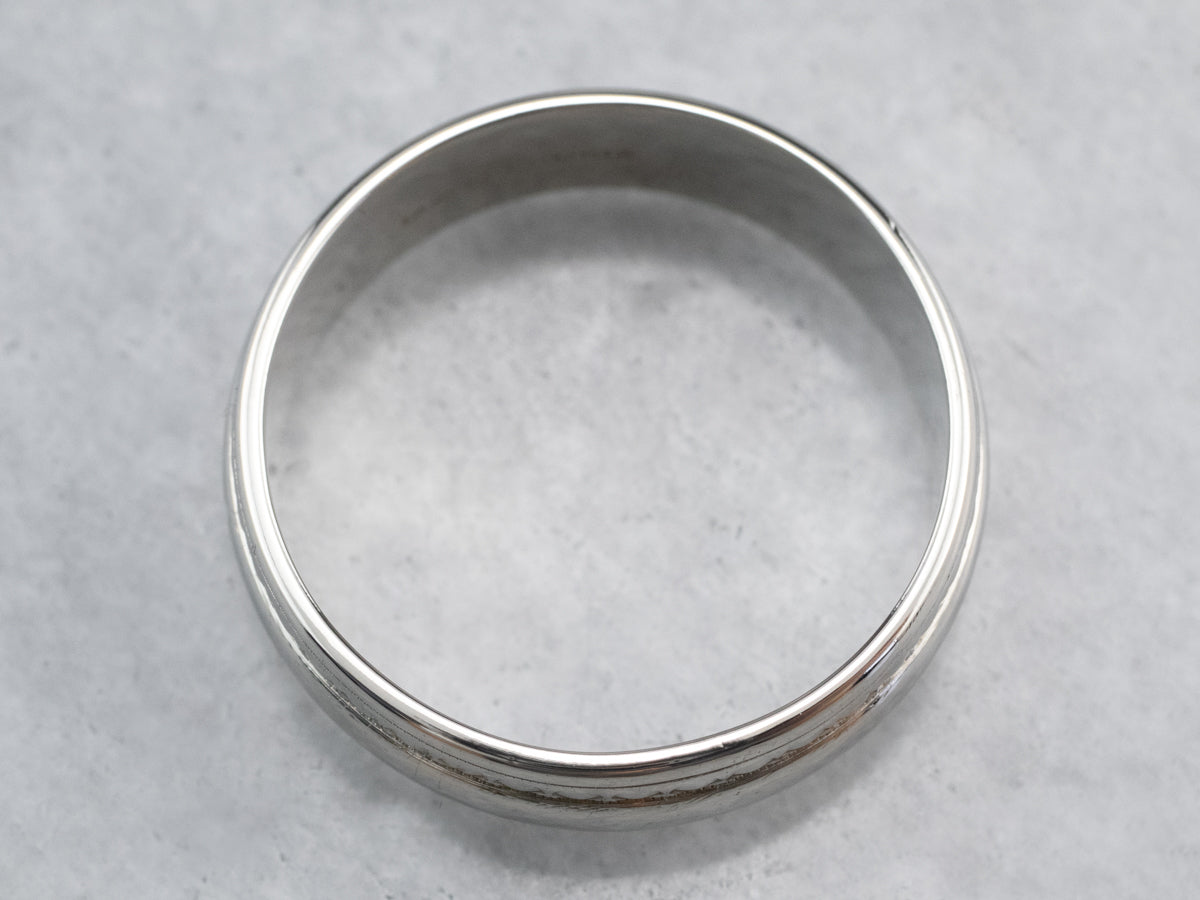 White Gold Pattern Band