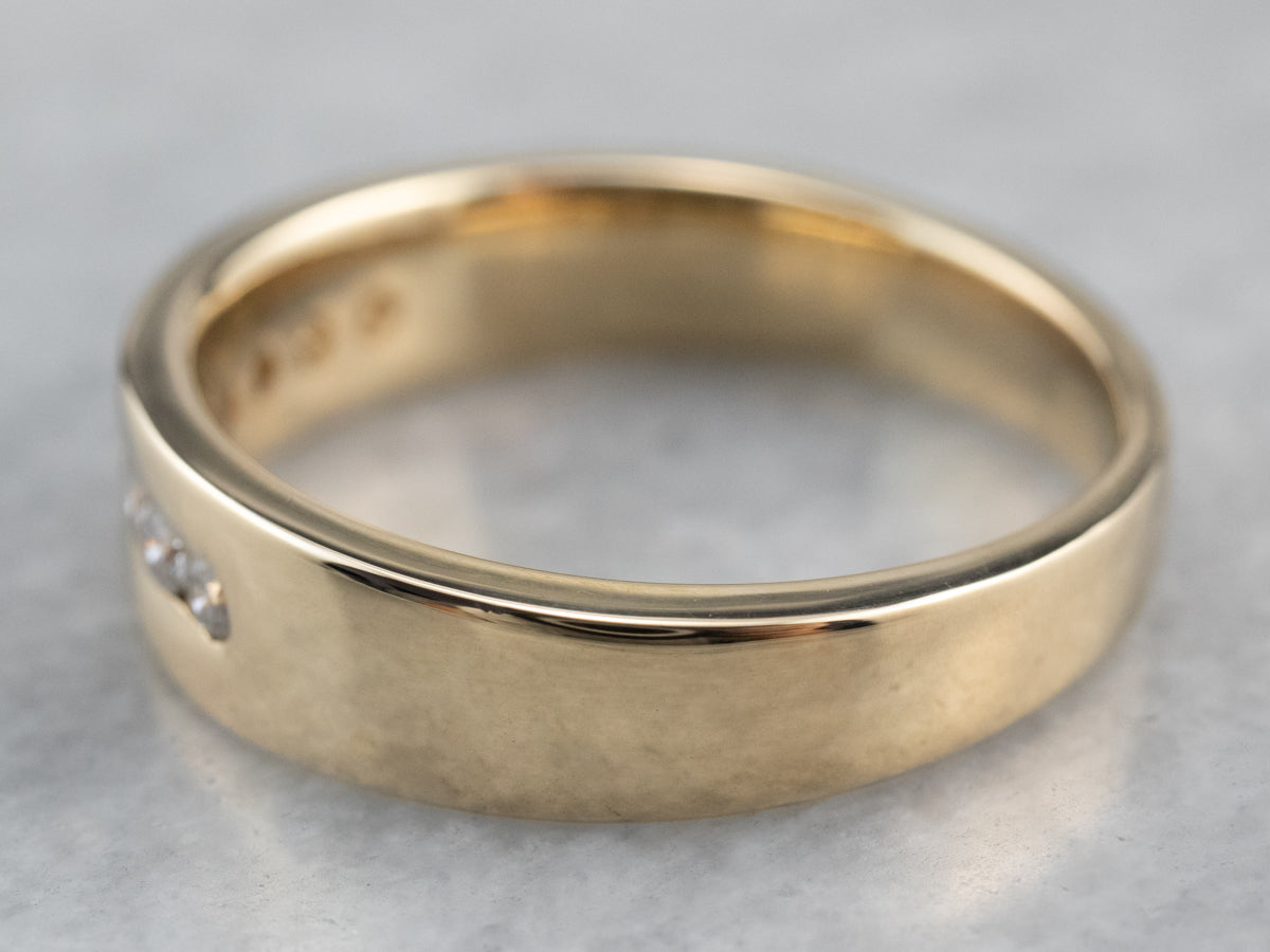 Channel Set Diamond Unisex Band