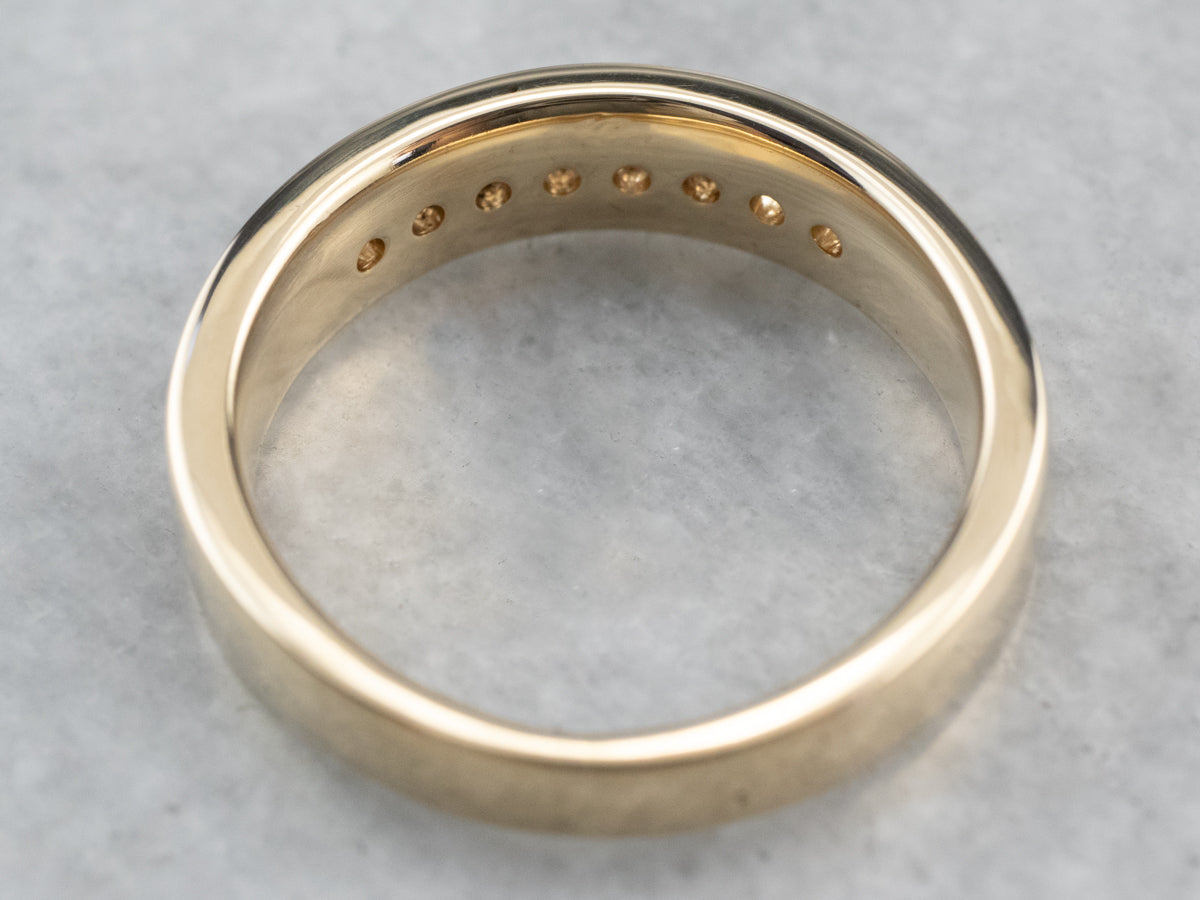 Channel Set Diamond Unisex Band