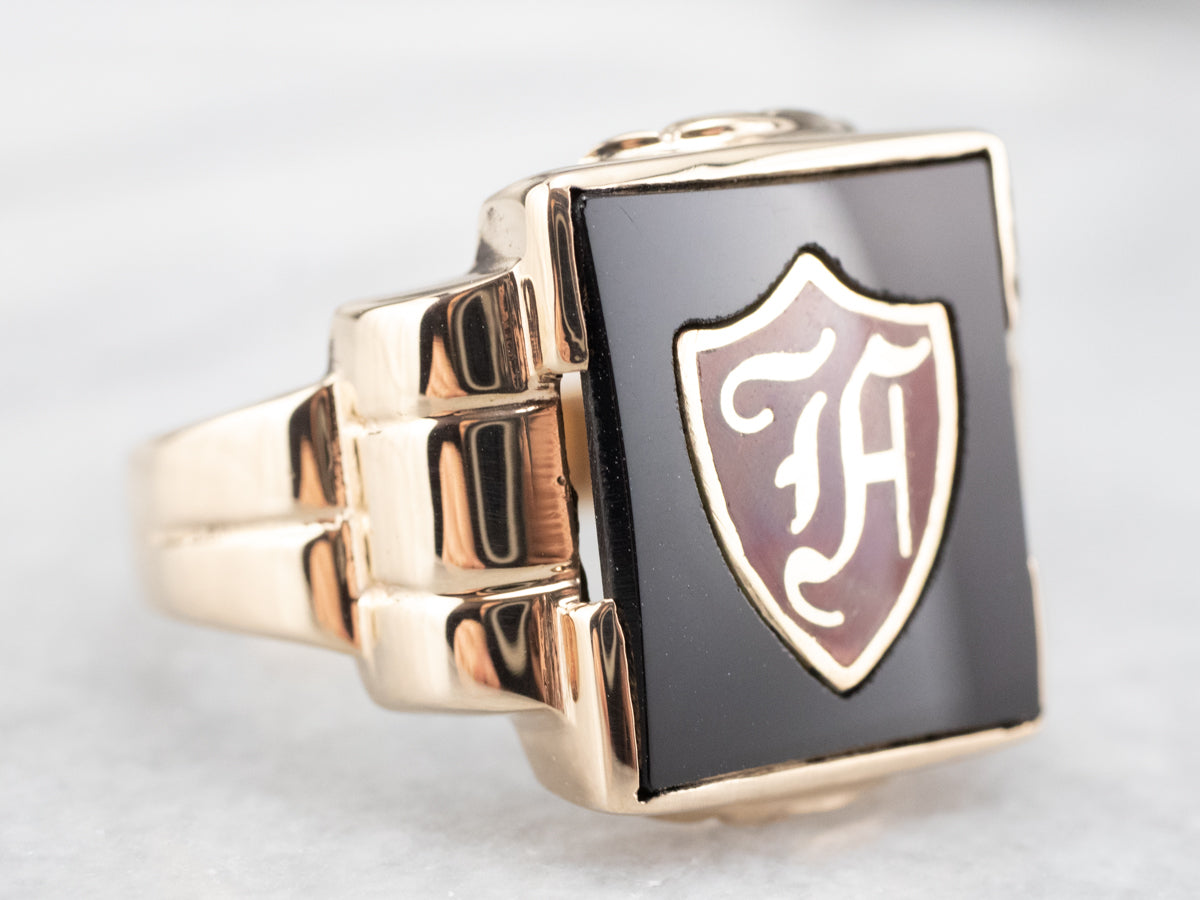 Date 1930 9ct Gold 'PD' Signet Ring – Fetheray