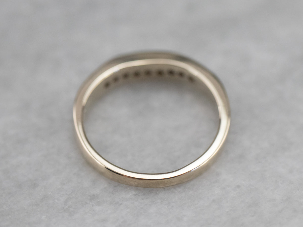 Curved Channel Set Diamond Band