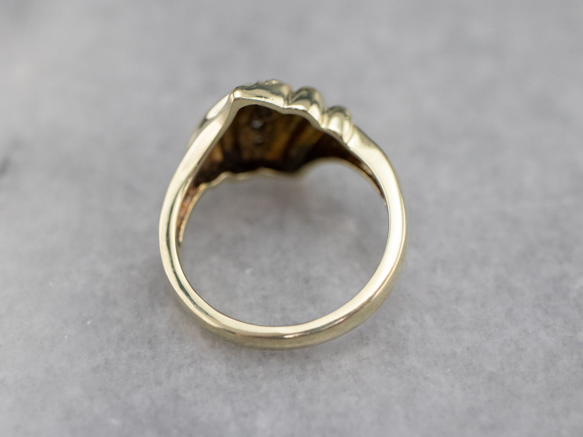 Yellow Gold Diamond Cocktail Ring