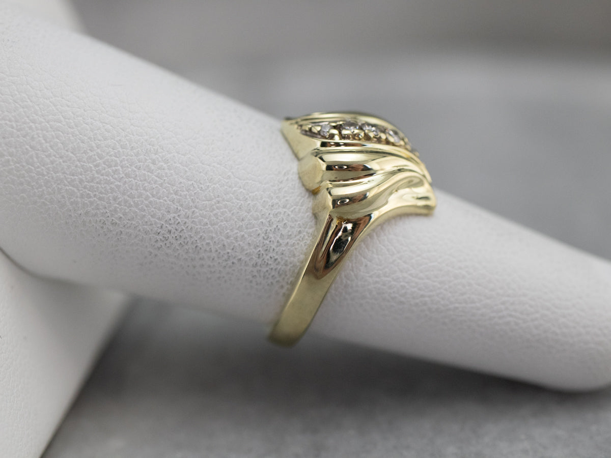 Yellow Gold Diamond Cocktail Ring