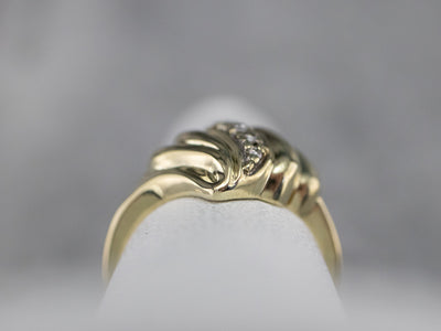 Yellow Gold Diamond Cocktail Ring