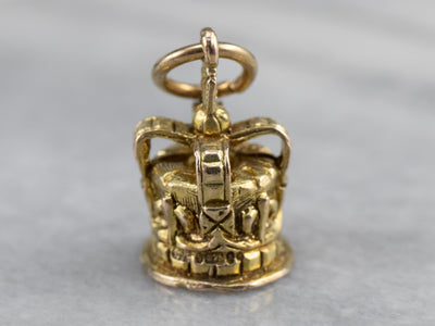 Vintage Crown Gold Charm