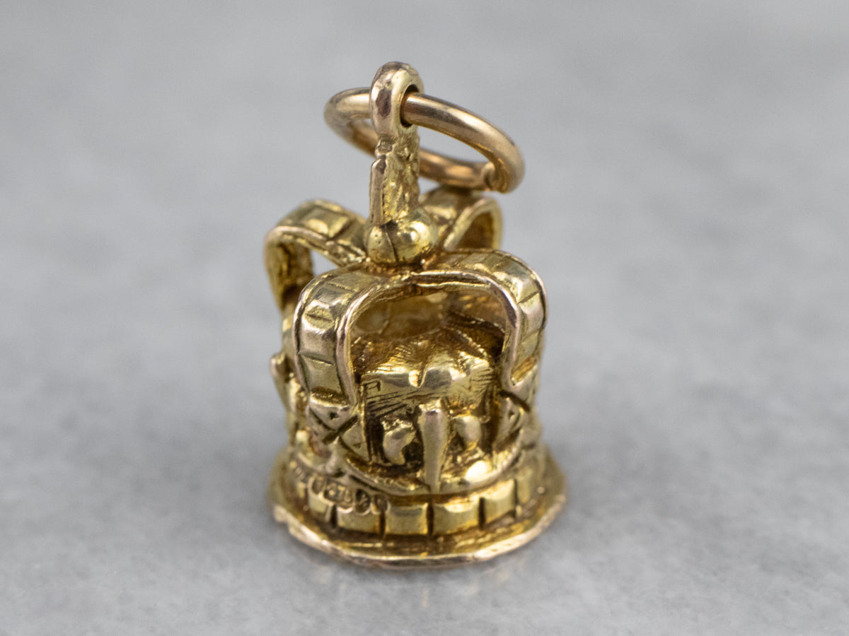 Vintage Crown Gold Charm