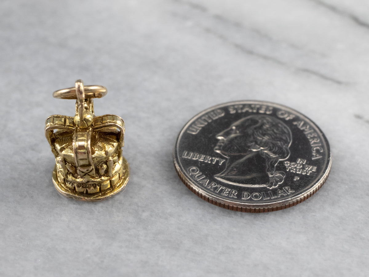 Vintage Crown Gold Charm