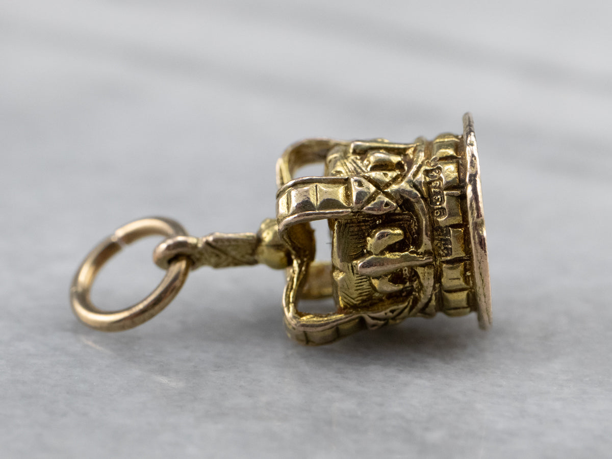 Vintage Crown Gold Charm