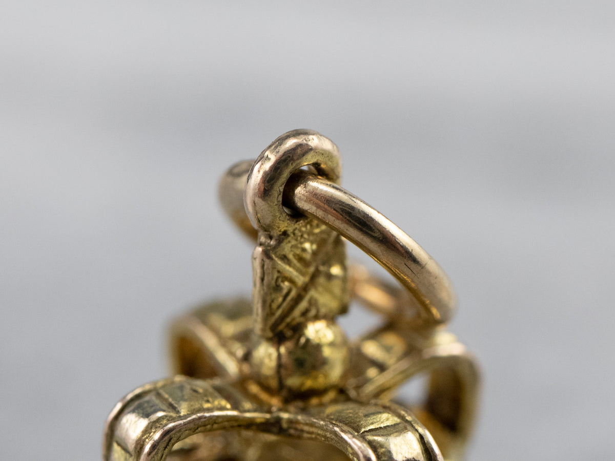 Vintage Crown Gold Charm