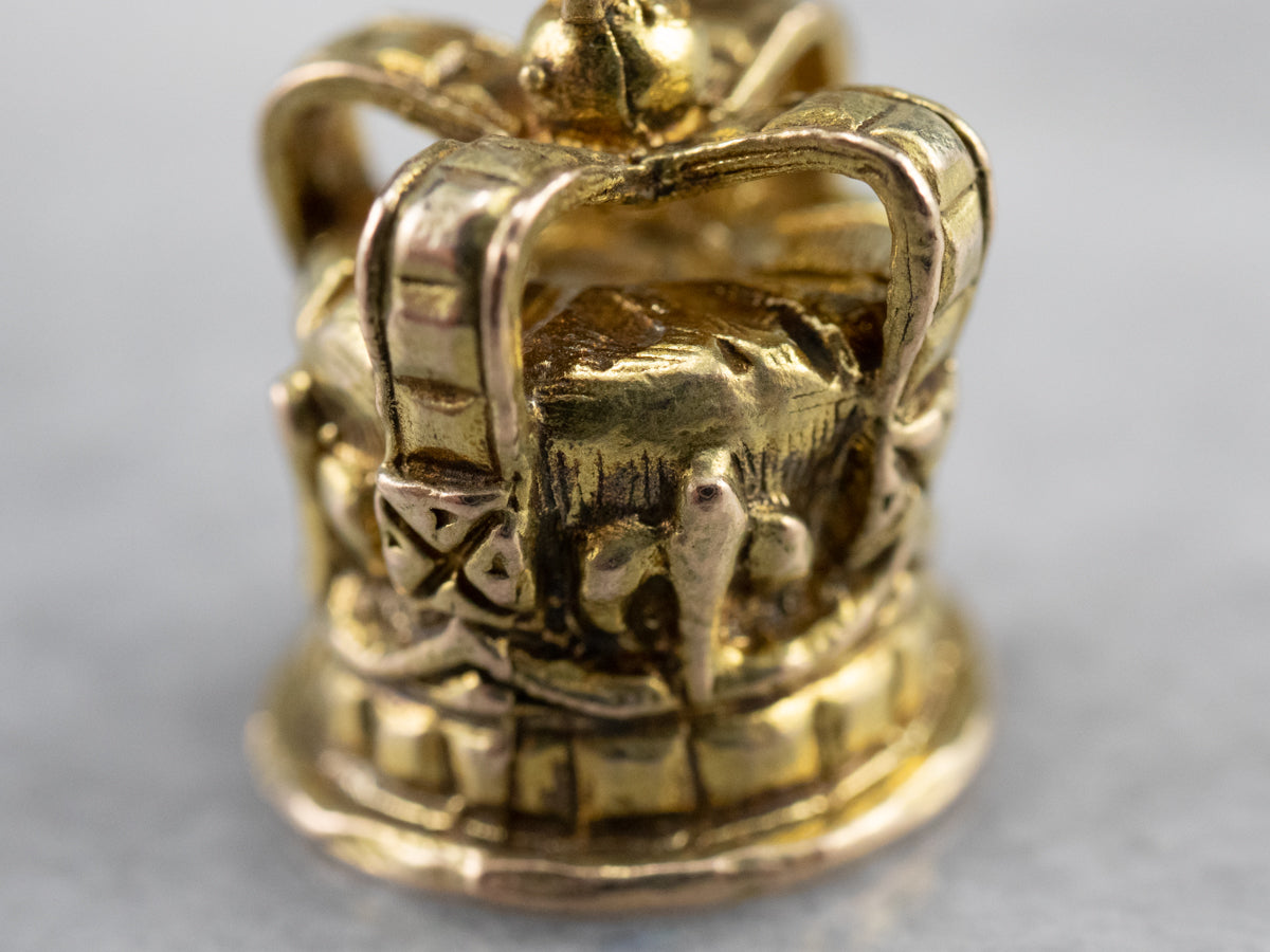Vintage Crown Gold Charm