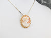 Vintage Gold Twist Cameo Brooch or Pendant