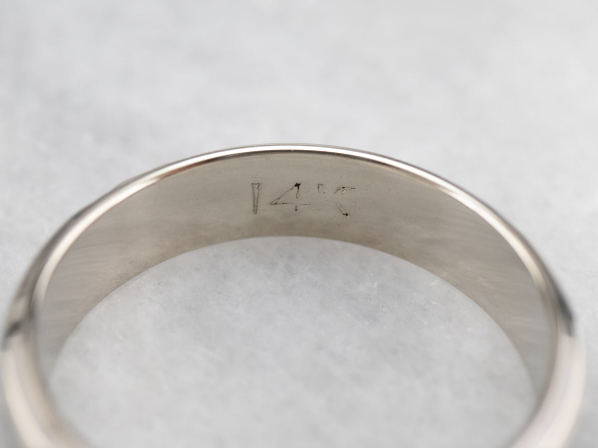 Scrolling Daisy Flower Pattern Band