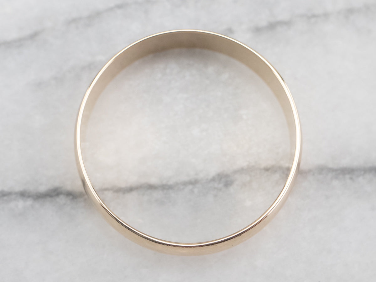 Plain 14 Karat Gold Wedding Band