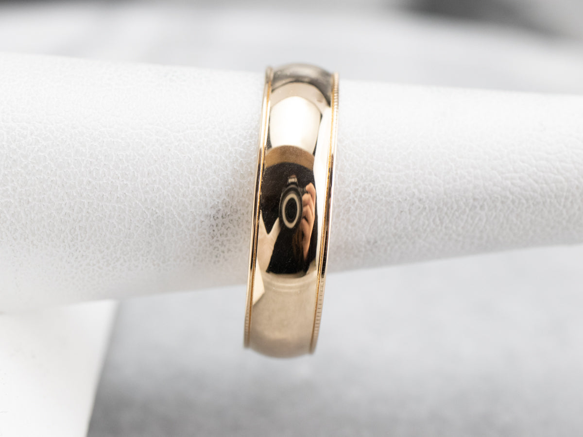 Plain 14 Karat Gold Wedding Band