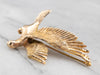 Stunning Golden Dove Brooch