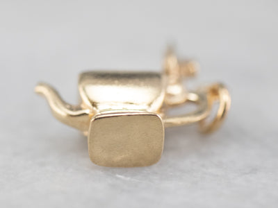 Little Gold Teapot Charm