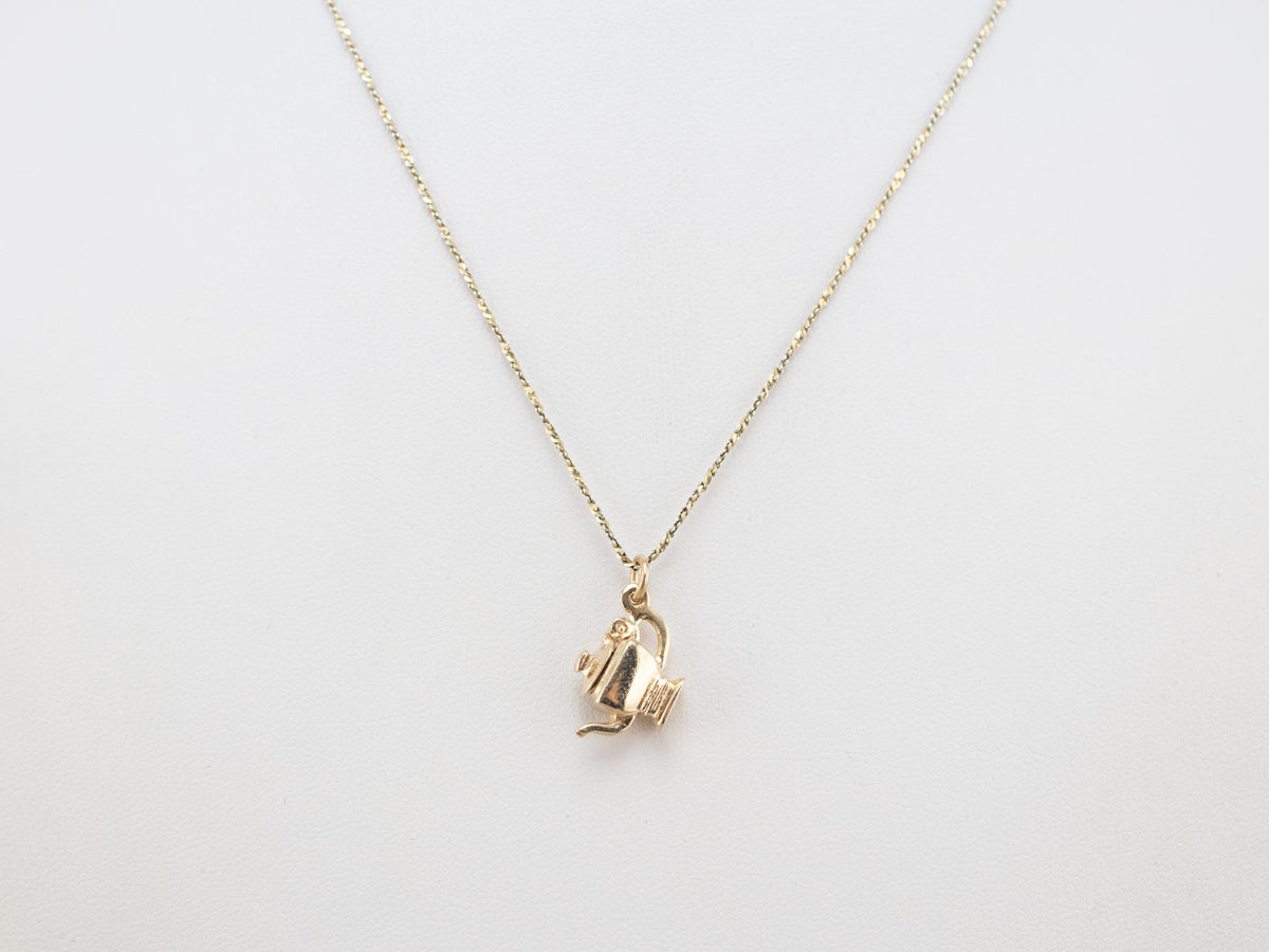 Little Gold Teapot Charm