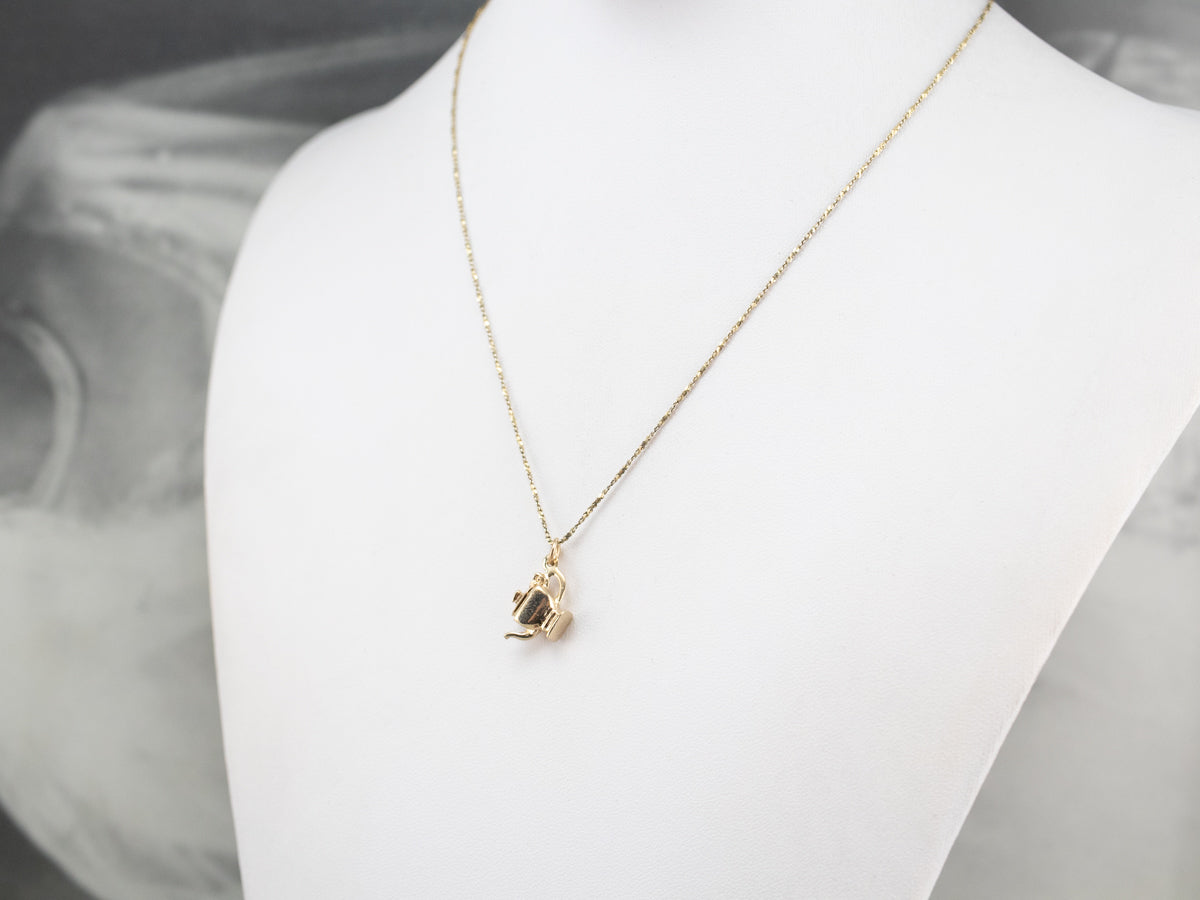 Little Gold Teapot Charm